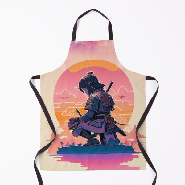 Item preview, Honorable Path: Samurai kneeling at sunset designed and sold by DreamSession.