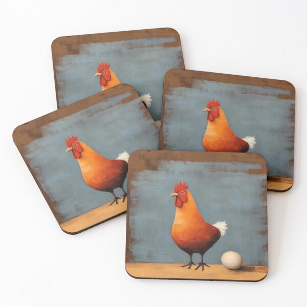 Item preview, An Orange Hen Stands With Her Egg designed and sold by YoPedro.