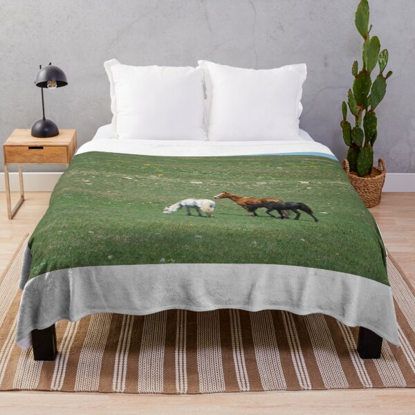 Item preview, Three Horses On a Rocky Hillside designed and sold by Vivar Photo.