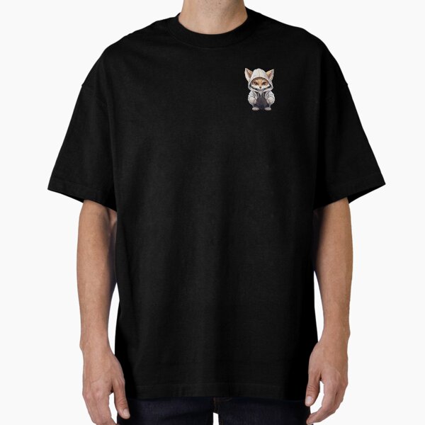 Vista previa del artículo con la obra «Cool Fennec Fox en ropa casual», diseñado y vendido por Sidewayanimals.