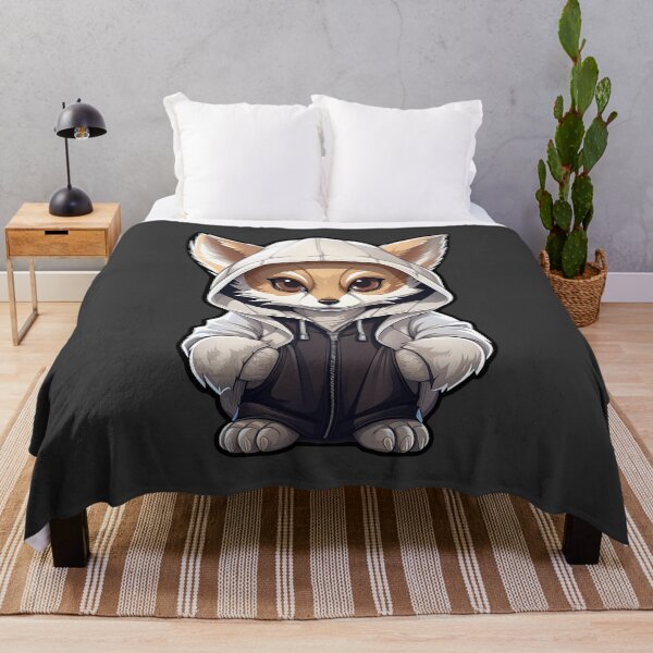 Item preview, Cool Fennec Fox in casual clothing designed and sold by Sidewayanimals.