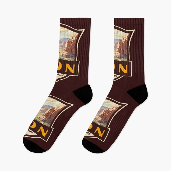 Item preview, Zion National Park Illustration Retro Badge designed and sold by KrisSidDesigns.