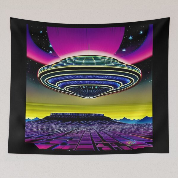 Item preview, Area 51 – Trippy Retro UFO 33  designed and sold by Benito Del Ray.