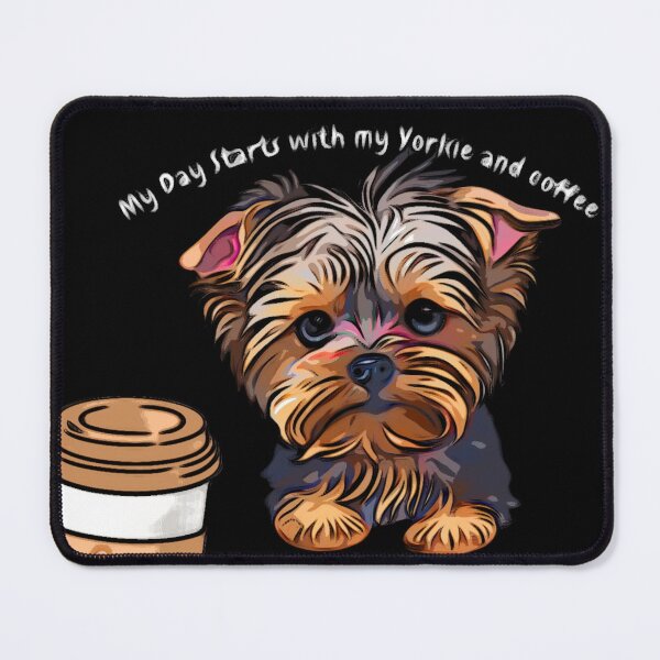 Item preview, Yorkie Love Brew: Start Your Day with Caffeinated Cuddles designed and sold by Puppy Paws.