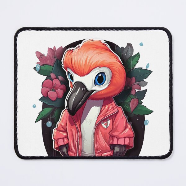 Item preview, Cool Flamingo in casual clothing designed and sold by Sidewayanimals.