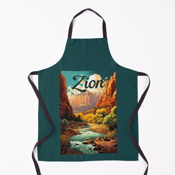 Item preview, Zion National Park Illustration Retro designed and sold by KrisSidDesigns.