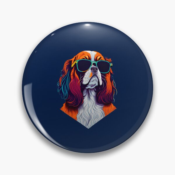 Item preview, Aggressive Cavalier: Profiled Dog on Bold T-Shirt designed and sold by DesignArtEmpire.