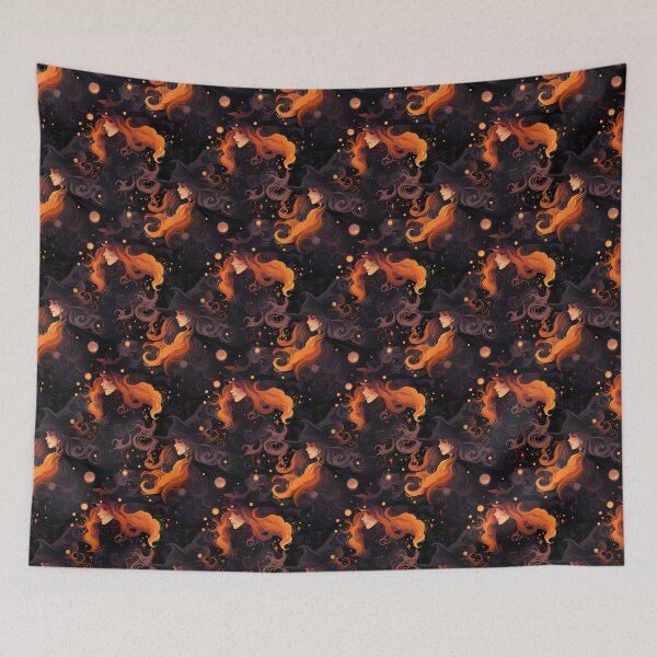 Item preview, Unique Halloween Patterns | Spooky Vapor Art | Witches Collection designed and sold by DreamBlazeStu.