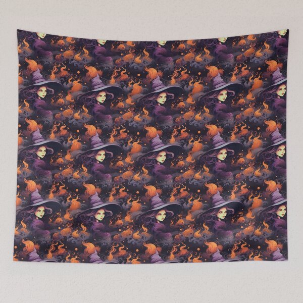 Item preview, Unique Halloween Patterns | Spooky Vapor Art | Witches Collection designed and sold by DreamBlazeStu.