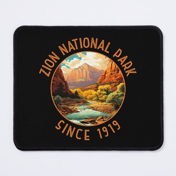 Item preview, Zion National Park Retro Distressed Circle designed and sold by KrisSidDesigns.