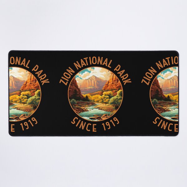 Item preview, Zion National Park Retro Distressed Circle designed and sold by KrisSidDesigns.