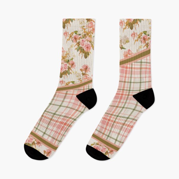 Item preview, Pretty Floral and Plaid  Diagonal designed and sold by Greenbaby.