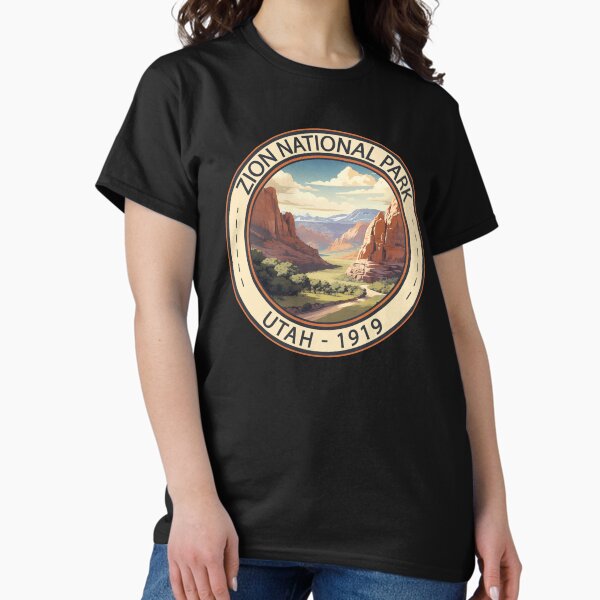 Vista previa del artículo con la obra «Ilustración del Parque Nacional Zion Arte de viaje», diseñado y vendido por KrisSidDesigns.