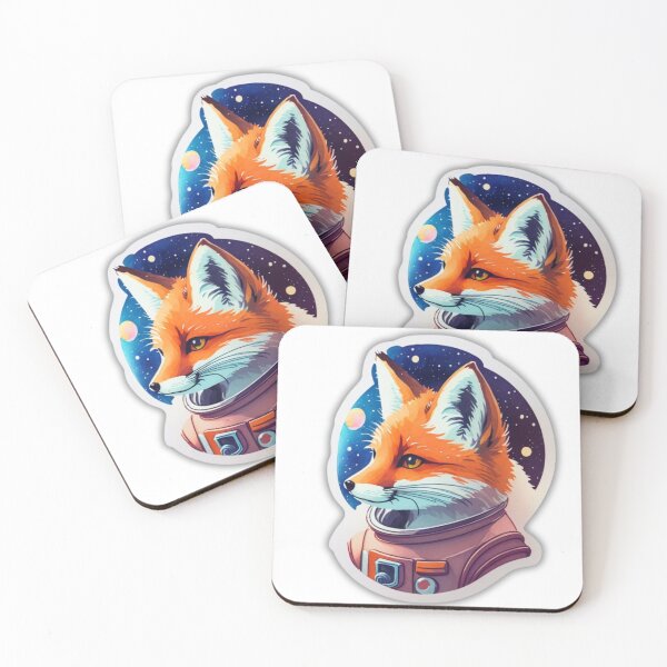 Item preview, Playful Fox Astronaut in Space designed and sold by YourNameMatters.