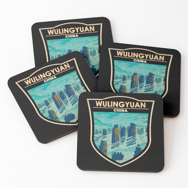 Item preview, Wulingyuan Scenic Area China Badge designed and sold by KrisSidDesigns.