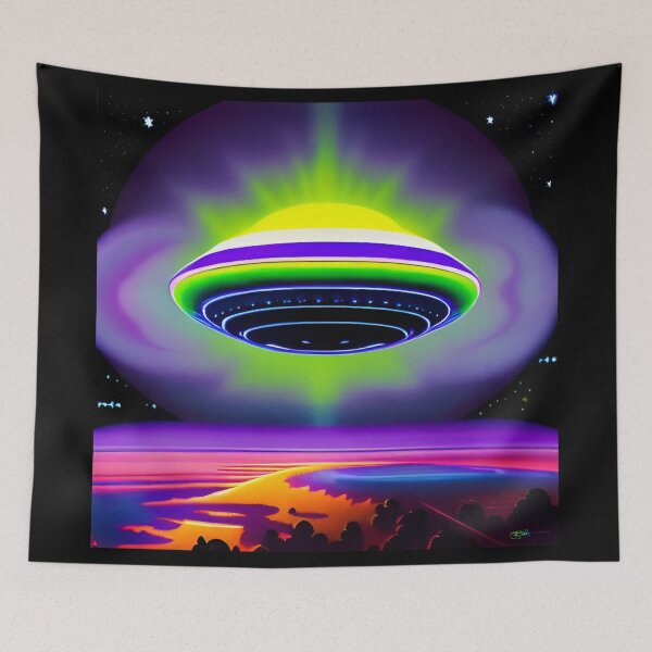 Item preview, Area 51 – Trippy Retro UFO 34 | David Grusch designed and sold by Benito Del Ray.