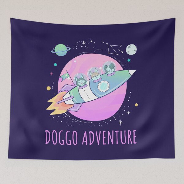 Item preview, Doggo cosmic adventure designed and sold by rdxart.