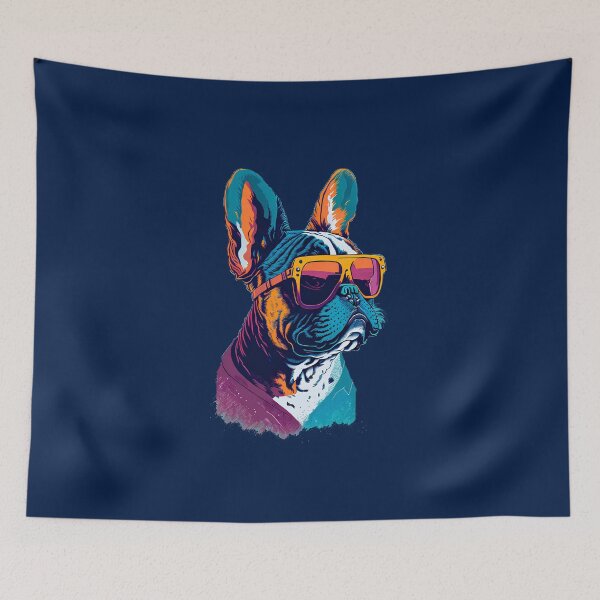 Item preview, Swaggering Frenchie: Illustrated Art for Stylish Tee designed and sold by DesignArtEmpire.
