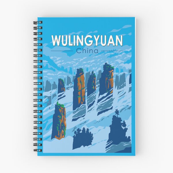 Item preview, Wulingyuan Scenic Area China Travel Art Vintage designed and sold by KrisSidDesigns.