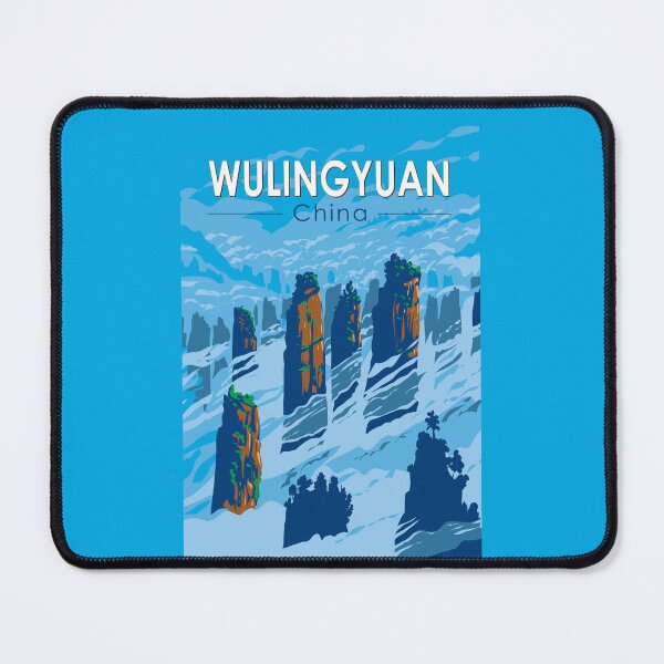 Item preview, Wulingyuan Scenic Area China Travel Art Vintage designed and sold by KrisSidDesigns.
