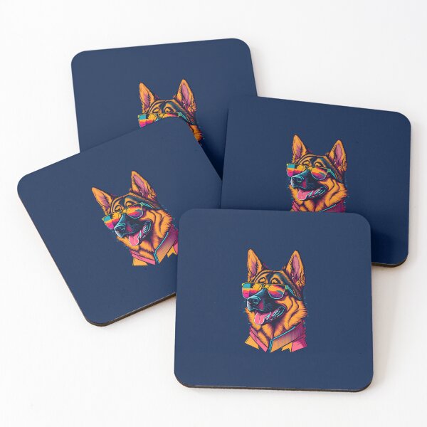 Item preview, Stylish German Shepherd: Flat Illustration for Tee designed and sold by DesignArtEmpire.
