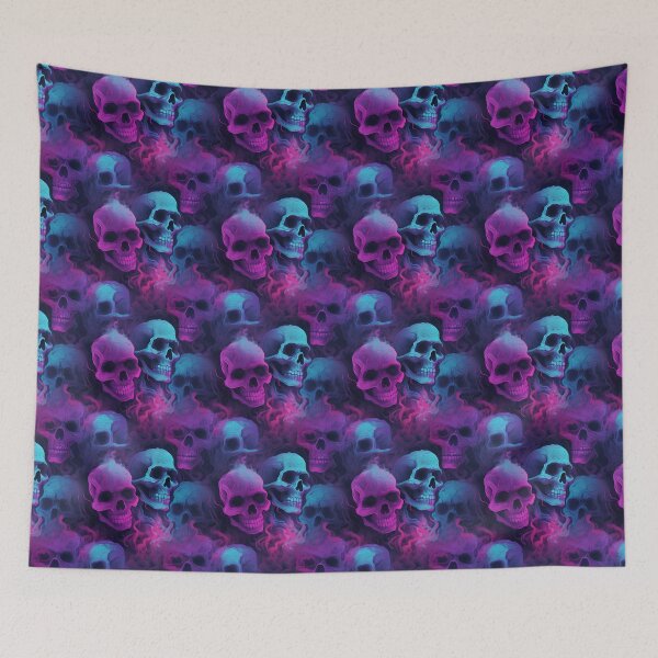 Item preview, Halloween Patterns | Spooky Vapor Art | Skeleton Collection designed and sold by DreamBlazeStu.