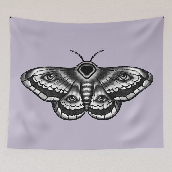 Item preview, moth with eyes designed and sold by sagegreenmoon.