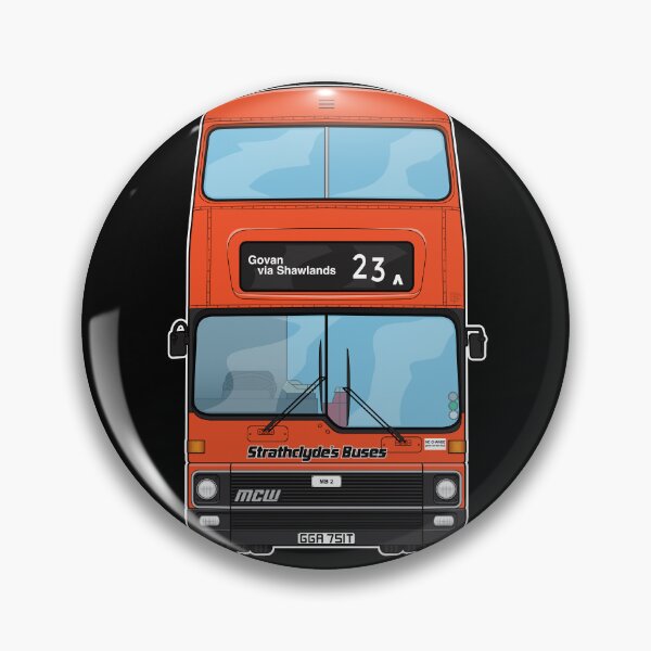 Item preview, Strathclyde Buses MCW Metrobus mk1 MB2 GGA751T Retro Nostalgia Illustration designed and sold by BFXIII.