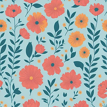 Artwork thumbnail, Spring Pattern by Islandadora