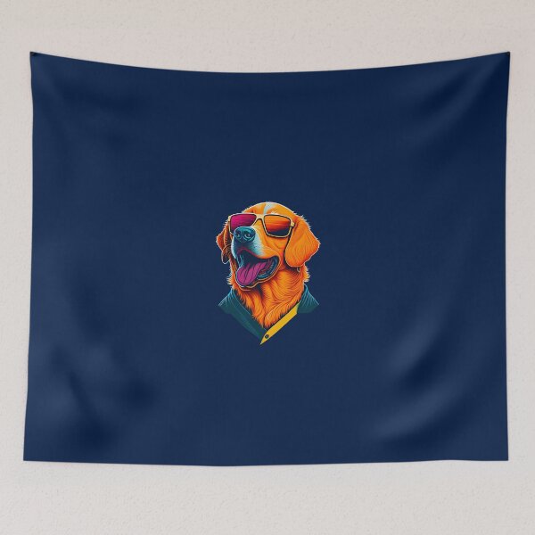 Item preview, Cool Golden Retriever: Flat Artwork for T-Shirt designed and sold by DesignArtEmpire.