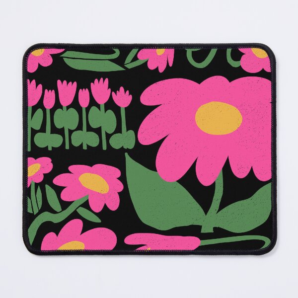 Item preview, Pink Abstract Chalk Flowers designed and sold by PINKUBUS.