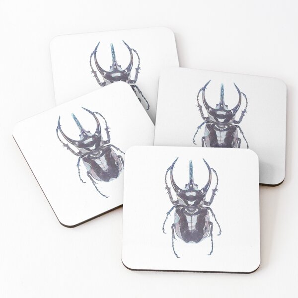 Item preview,  Scarab Atlas Beetle, bluegray designed and sold by DreamingBeetle.
