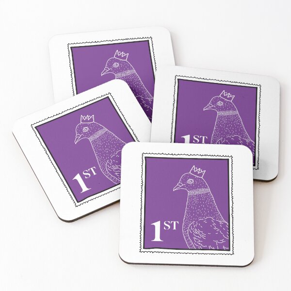 Item preview, British Pigeon Post Stamp designed and sold by AutopilotDesign.