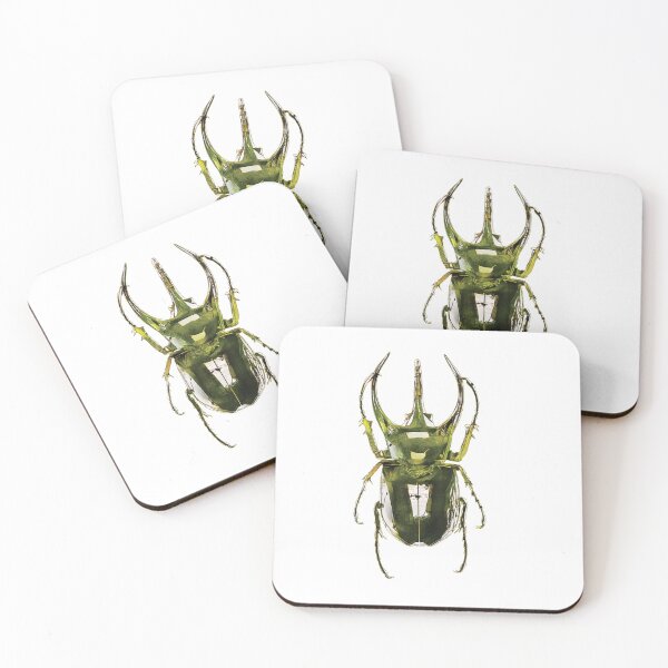 Item preview, Scarab Atlas Beetle, rainforest designed and sold by DreamingBeetle.