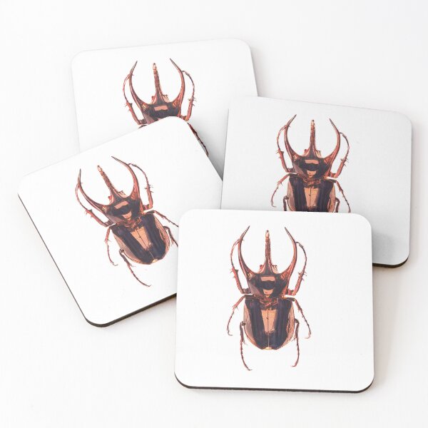 Item preview, Scarab Atlas Beetle, shadow sunset designed and sold by DreamingBeetle.