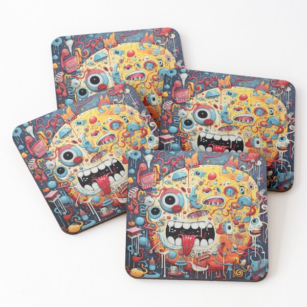 Item preview, Crazy monster doodles 2 designed and sold by hhh-art.