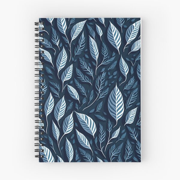Item preview, White and Blue Leaves designed and sold by Islandadora.