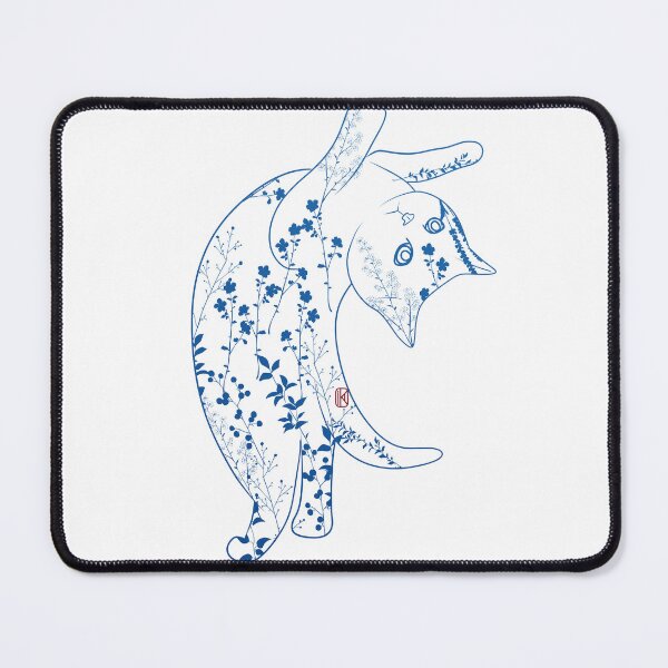 Item preview, Cat floral patterns designed and sold by KaishoDesign.