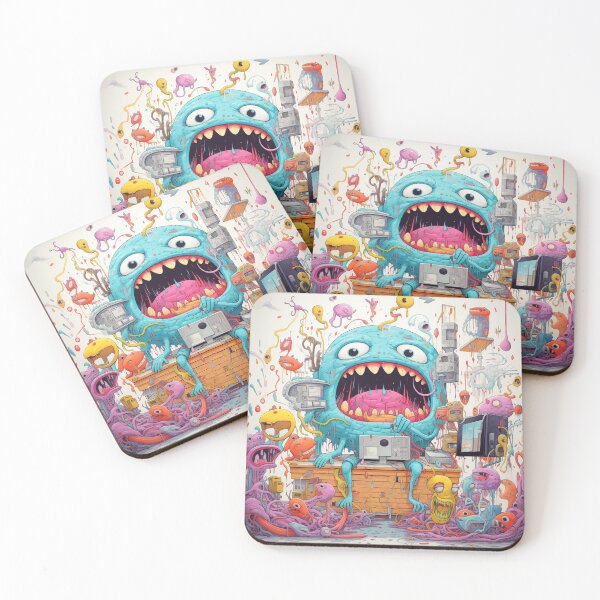 Item preview, Crazy monster doodles 3 designed and sold by hhh-art.