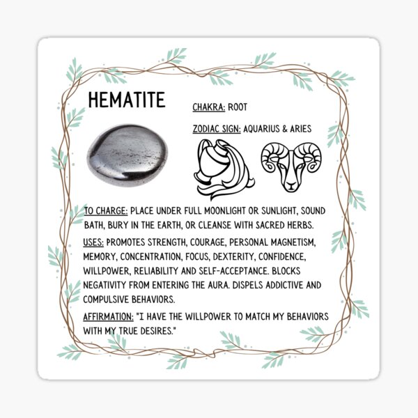 Artikel-Vorschau von Hämatit-Kristallkarte, designt und verkauft von GYOWStudios.