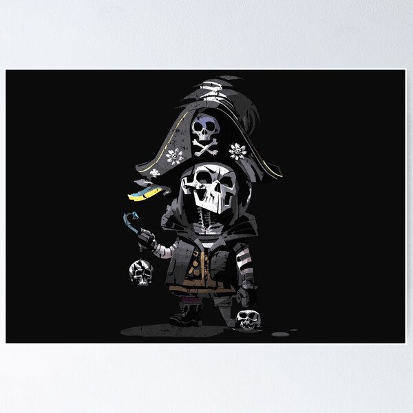 2.75 X 2.75 Holographic Skeleton Pirate Sticker – Skeleton Pirate Art