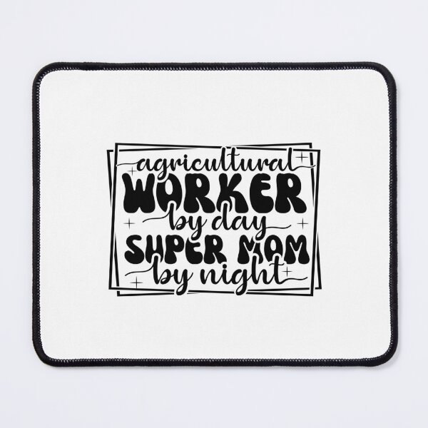 Item preview, agriculture worker and super mom at night t-shirt designed and sold by Rebekkahsdesign.