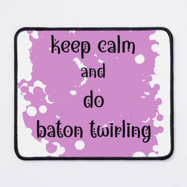 Item preview, Keep Calm and do Baton Twirling on pink background designed and sold by EmeraldeaArt.