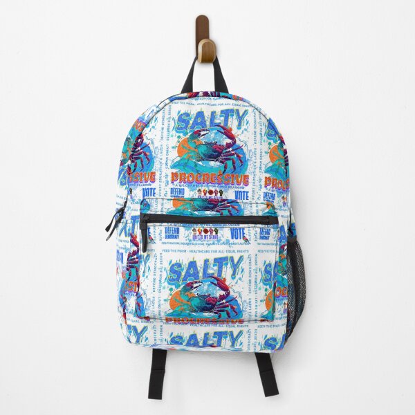 Item preview, PMD01015 Progressive Movement Designs Salty Progressive Crab ocean beach summer design shows you support democracy and progressive goals for Progressives Democrats Independents Liberals designed and sold by ProgressiveLeft.