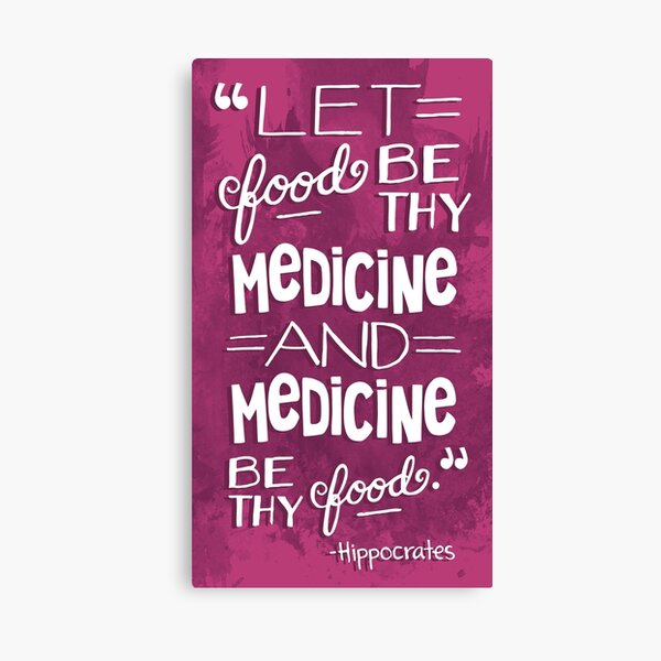 Healthy Lifestyle Quote About Eating Nutritious Food Canvas Print