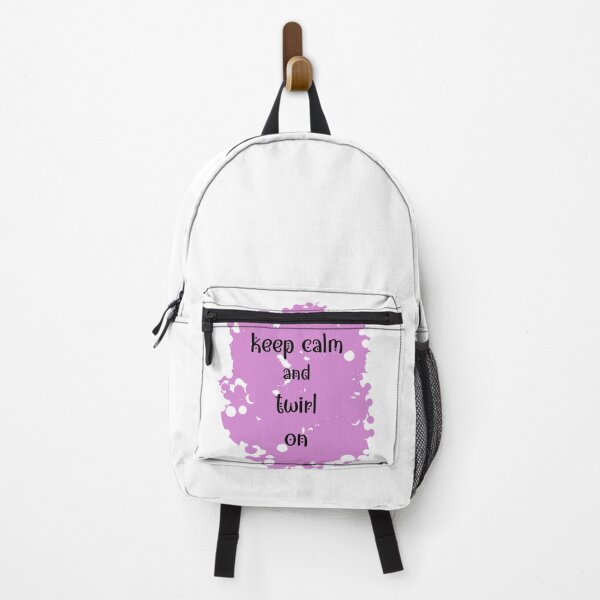 Item preview, Keep Calm and Twirl On - pink background designed and sold by EmeraldeaArt.