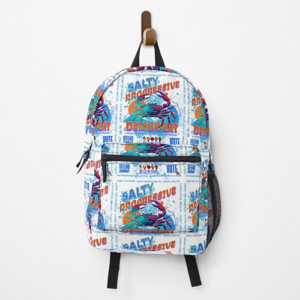 Item preview, PMD01016 Progressive Movement Designs Salty Progressive Democrat Crab ocean beach summer design shows you support democracy and progressive goals for Progressives Democrats Independents Liberals designed and sold by ProgressiveLeft.