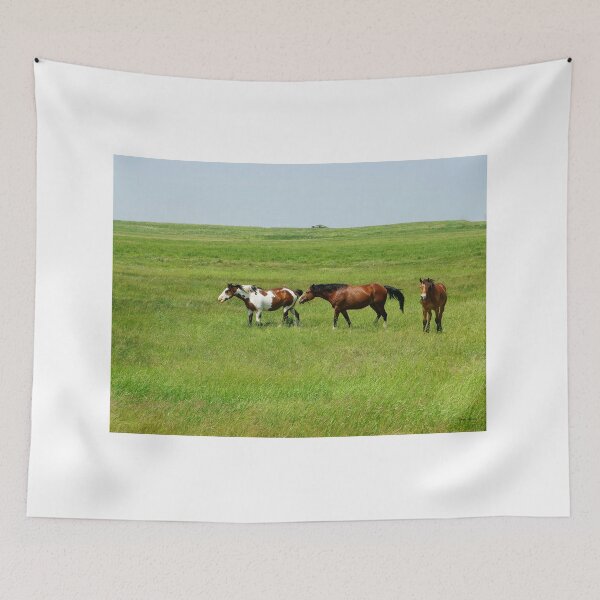 Item preview, Three Horses and More, Gathered on a Green Field designed and sold by Vivar Photo.