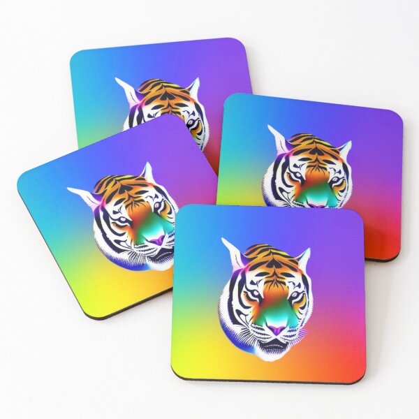 Item preview, Tiger's head in colors designed and sold by JaroDesign2023.