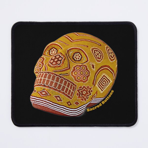 Item preview, Huichol Skull  designed and sold by Sacred-Buttons.